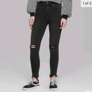 Wild Fable High Rise Skinny Black Jeans size 6L
